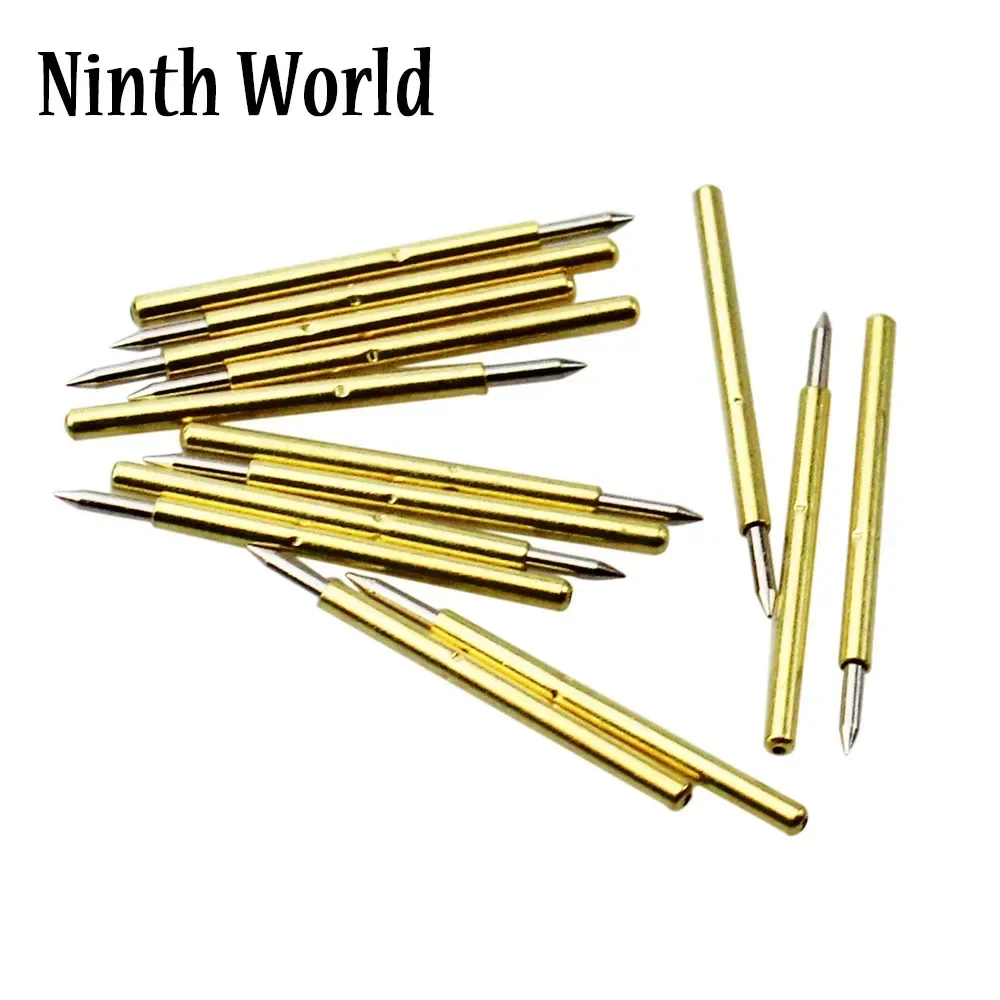 50 Pcs High-Quality PL75-B1 0.7mm Precision Tip 16mm Spring-Loaded Test Probes Pin for PCB Circuit Board Testing & Maintenance