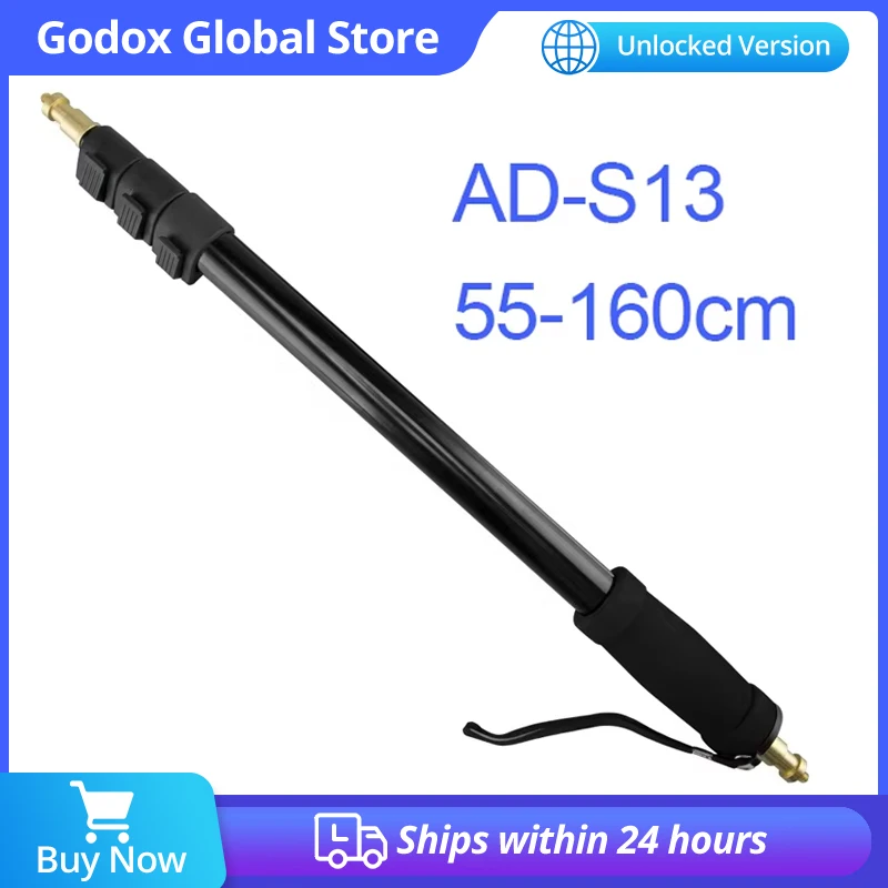 

Godox Light Boom Pole Stick AD-S13 55-160 см 1/4 наружная резьба для WITSTRO Flash AD180 AD360 аксессуары для фотостудии