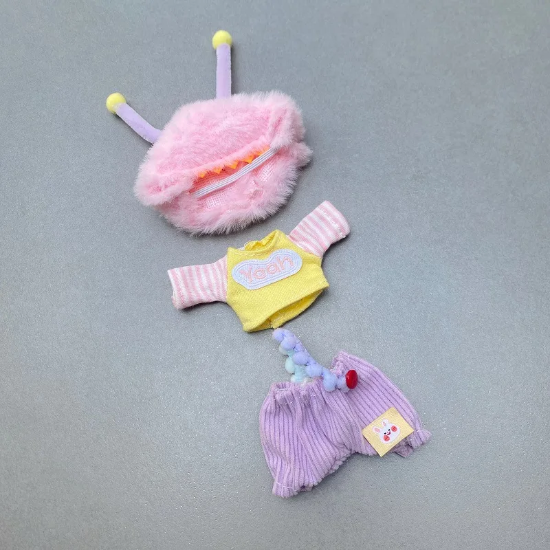 فستان دمية مقاس 16-17 سم، فستان BJD، مجموعة وزرة غير رسمية لطيفة