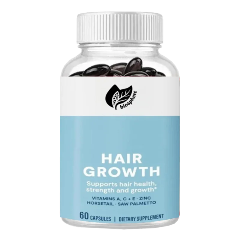 

Biotin, Vitamins A, C, and E - Support Hair Health, 60 Capsules