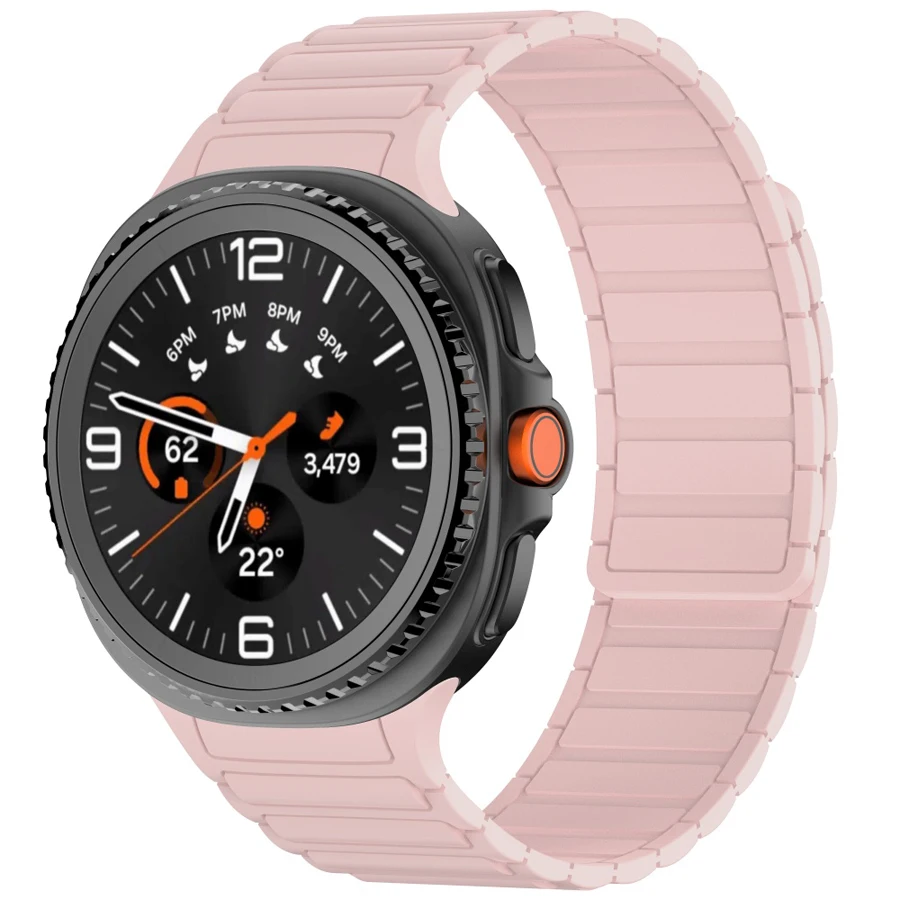 Magnetische siliconen band voor Samsung Galaxy Watch 9 8 44mm 40mm armband voor Galaxy Watch 8 Classic 46mm band accessoires