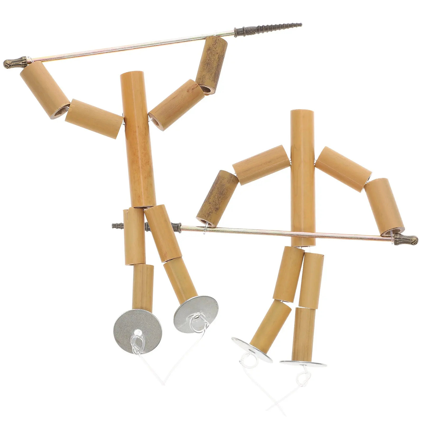 

2 набора бамбуковых кукол для игры в Pk-игры для детей 8-12 лет: развивающие мелкую моторику, для семейных вечеринок, домашние, интерактивные, настольные