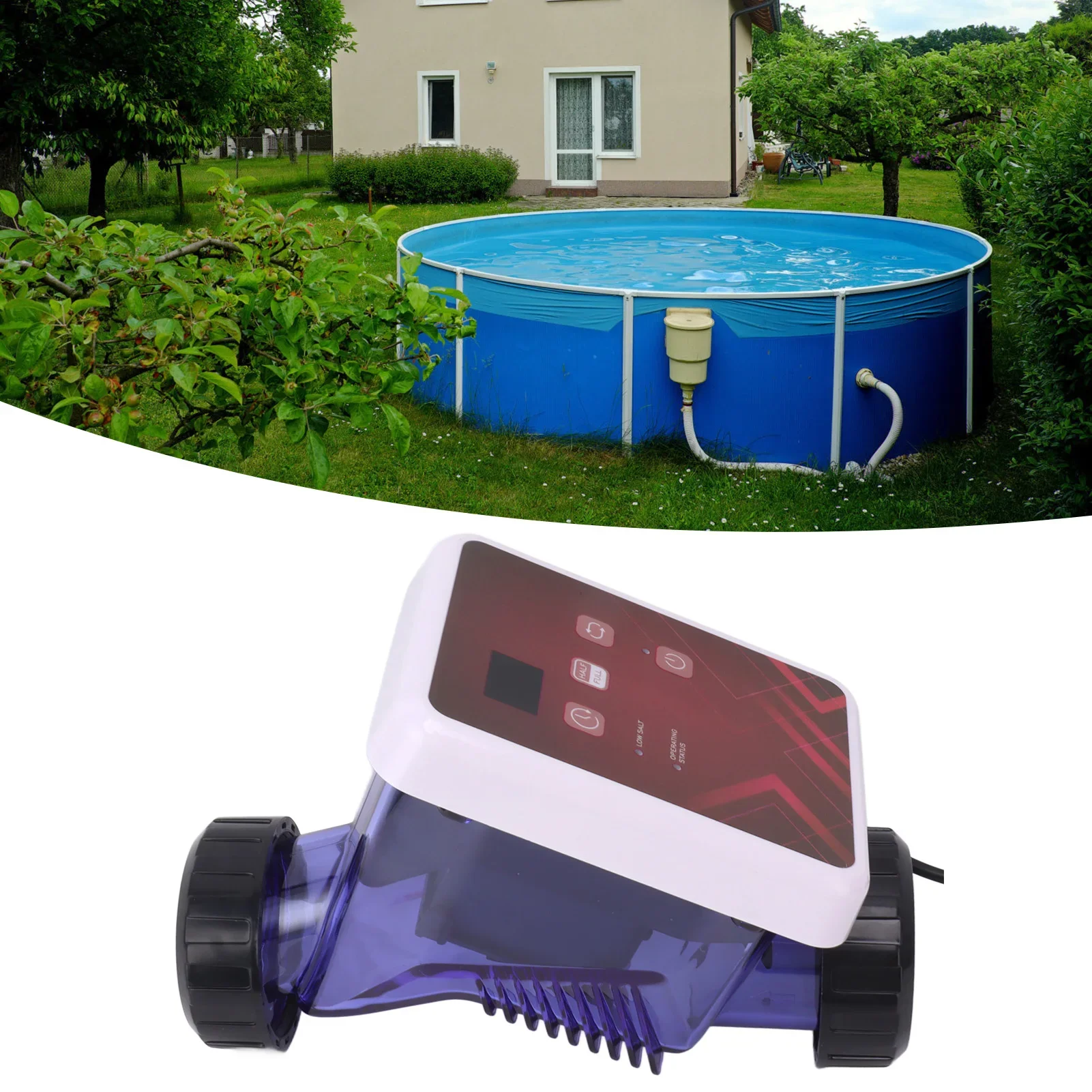 Swimming Chlorine Salt Generator Pool  Chlorine Generator Water System  Water Pool Generators EU Plug