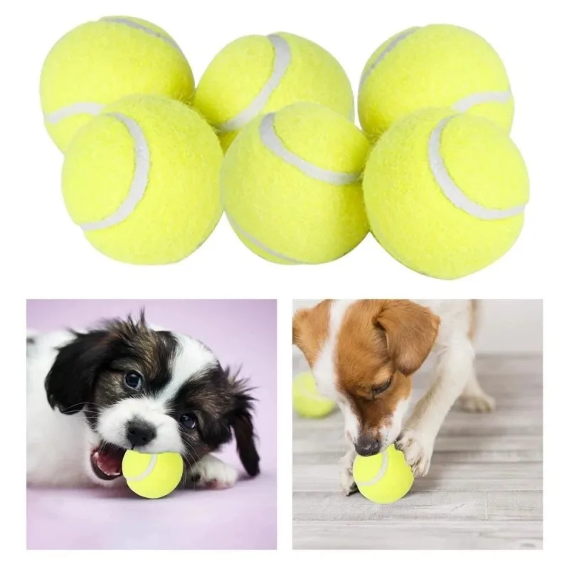 1/3/5Pcs Pet Supplies Dog Toys Elastic Tennis Balls Large Medium and Small Dogs Bite Resistant Toys Rubber Training Balls