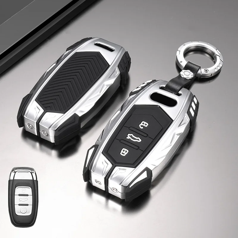 

Zinc Alloy Car Remote Smart Key Cover Case Shell for Audi A1 A3 A4 A5 A6 A7 A8 Quattro Q3 Q5 Q7 2009-2015 Accessories