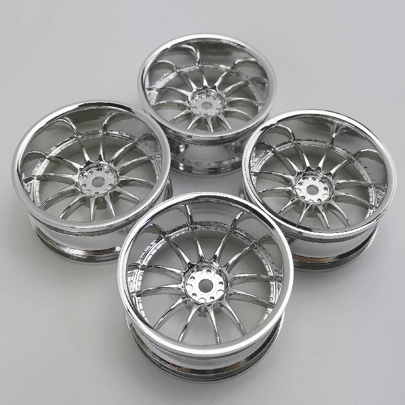 4pcs 3/9mm Offset RC Car 1/10 Scale Plastic Wheels Rims Drift On road Touring Model Hobby