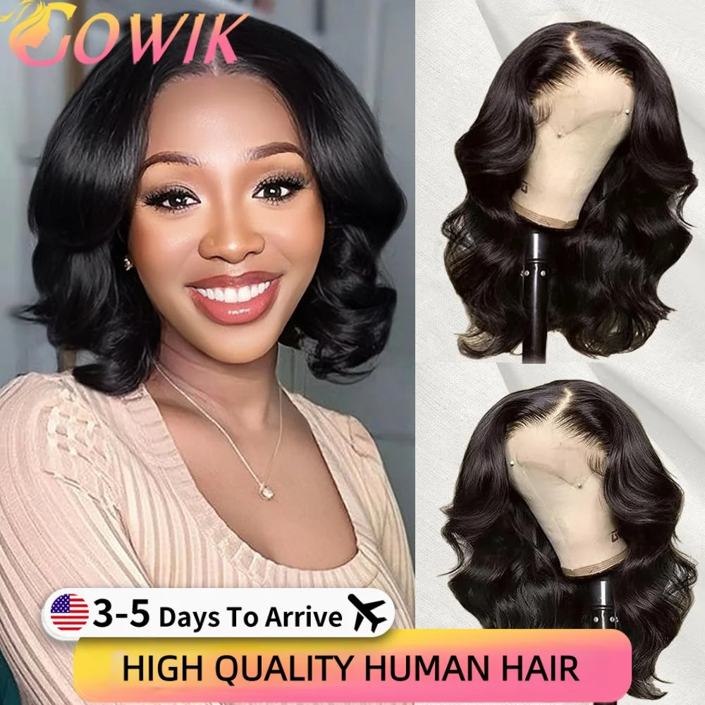 

Short Bob Wig Transparent Lace Frontal Wigs Human Hair Body Wave Bob Wigs Pre Plucked 13x4 Lace Front Wigs For Black Women