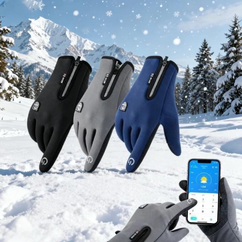 Mijia Winter Thermal Gloves Waterproof Windproof Outdoor Sports Warm Cycling Gloves Touchscreens Winter Adult Hiking Snow Glove