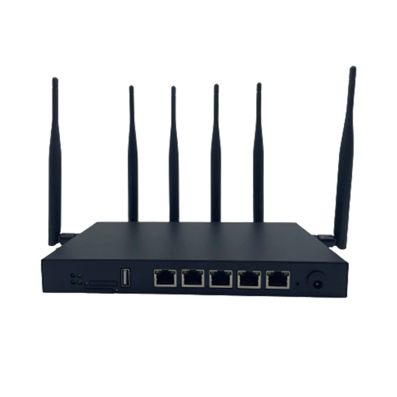 1800Mbps WIFI6 Gigabit Router 4g 5g RJ11 Port Dual Band 5g Industrial Router With SIM Card Slot 6*5dBi Antenna