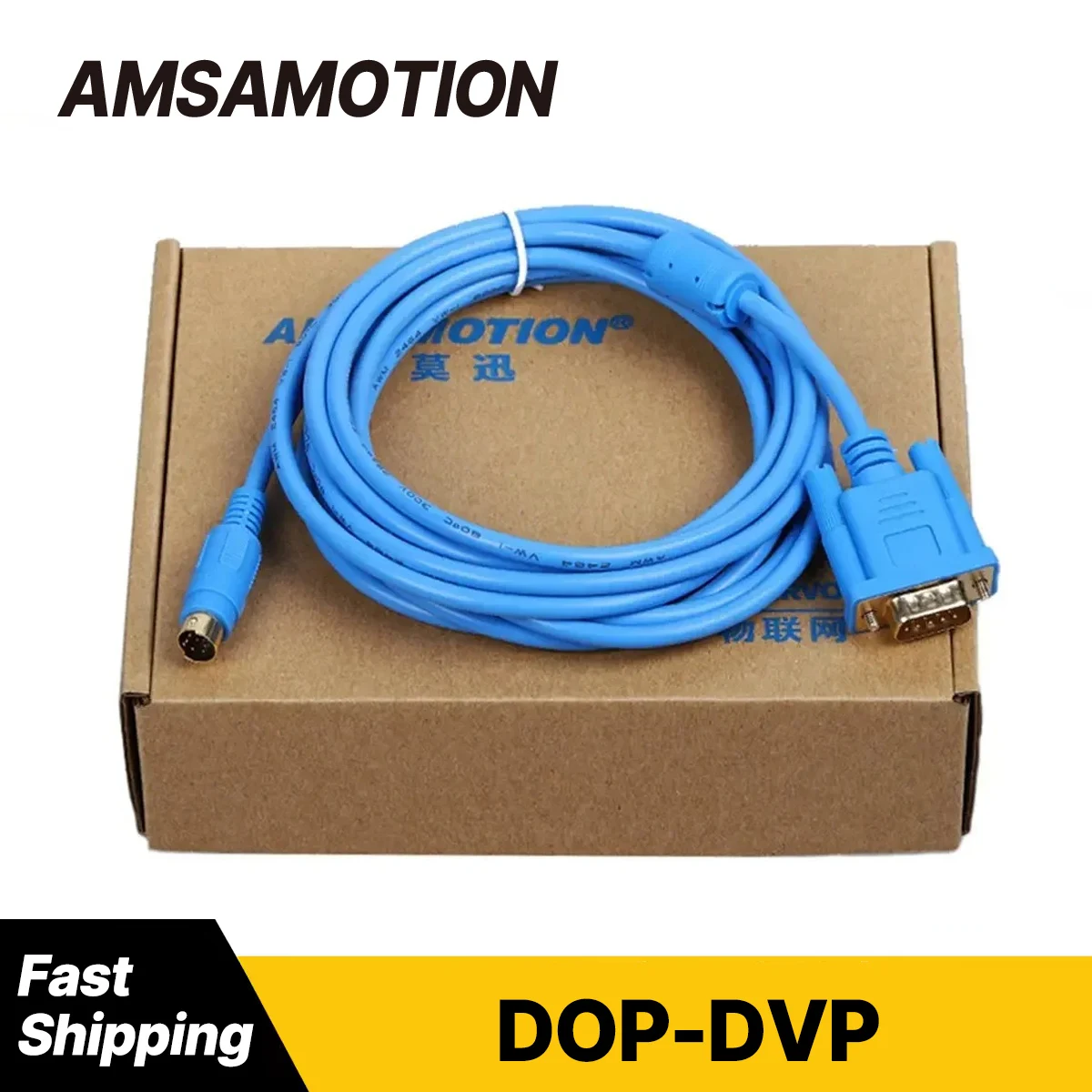 DOP-DVP DOP-XC Programming Cable Compatible Delta DOP Touch Panel and DVP Series PLC Communication Cable