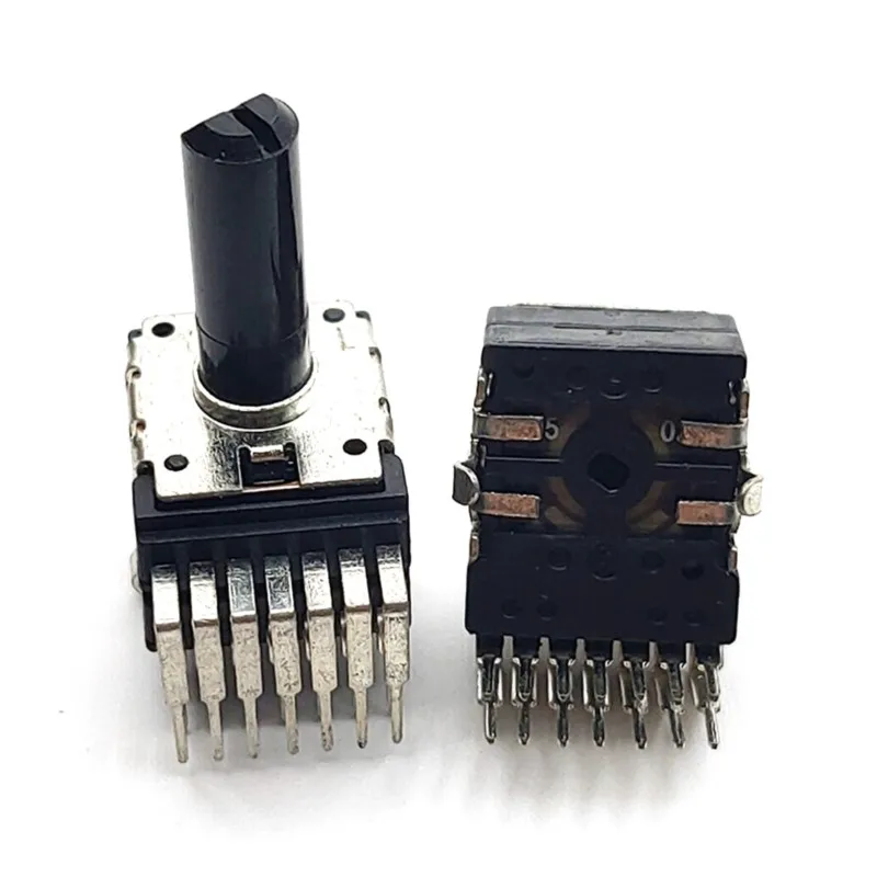 4PCS 142 Type Vertical C50K C503 Quadruple Potentiometer 14 Pin RA1452GOX0C D Shaft Length 18MMF