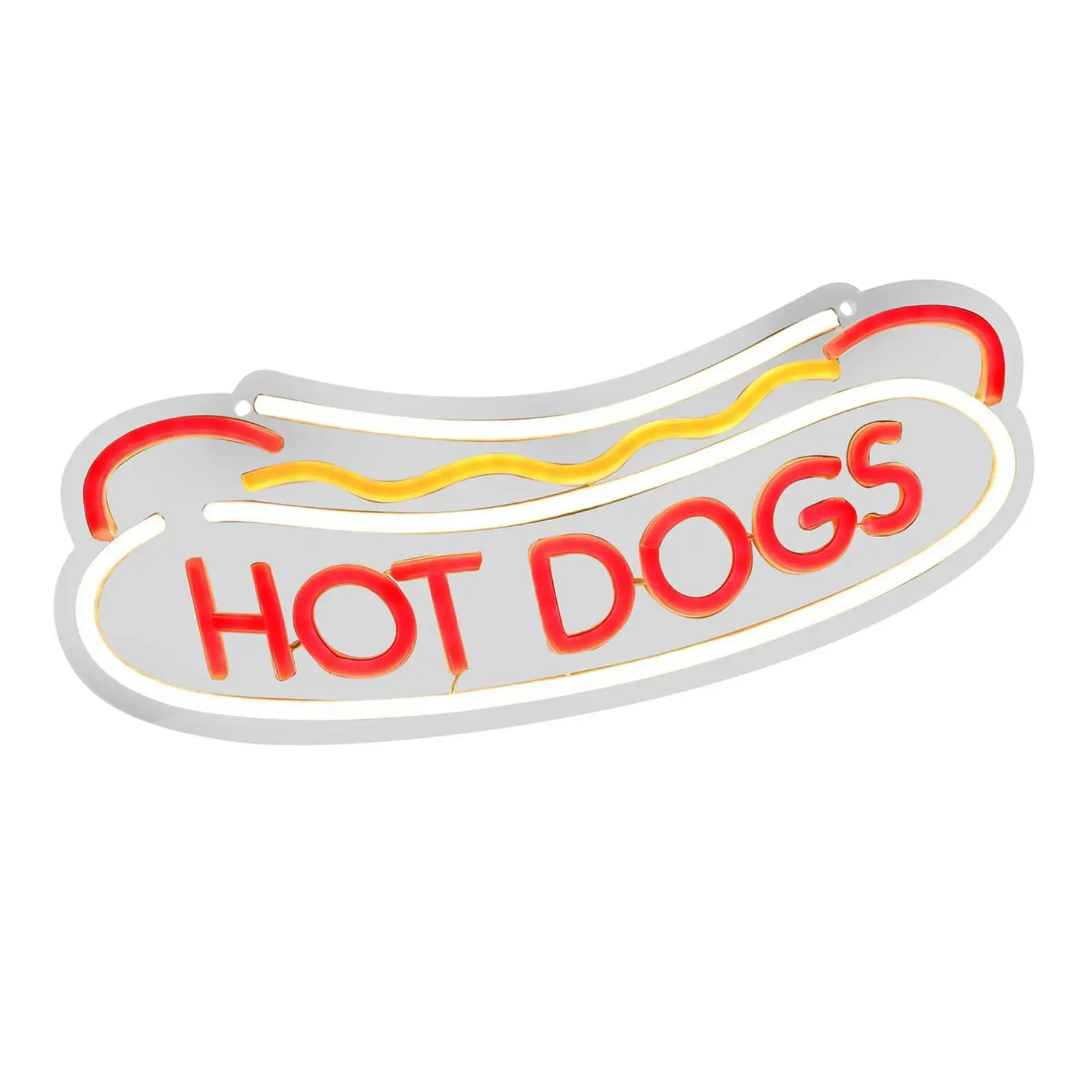 LED Food Sign Light Wall Art Decor USB Powered Cartoon Ambient Lamp for Kitchen Bar Cafe Indoor