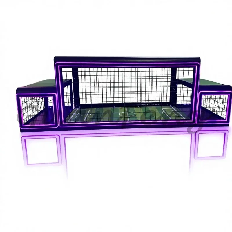 Interactive gaming LED lamp table football game console