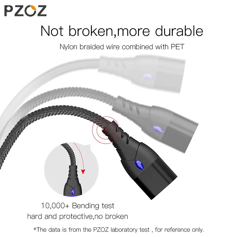 PZOZ 5A Magnetic Cable Type C Super Fast Charging Micro USB C Cable Magnet Charger For iPhone Huawei Xiaomi Wire Cord image 4
