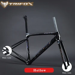 TRIFOX Carbon Fiber Road Frame Disc Brake Road Bike Frameset applicable to Di2 700C Ultra-light Carbon Frame X16