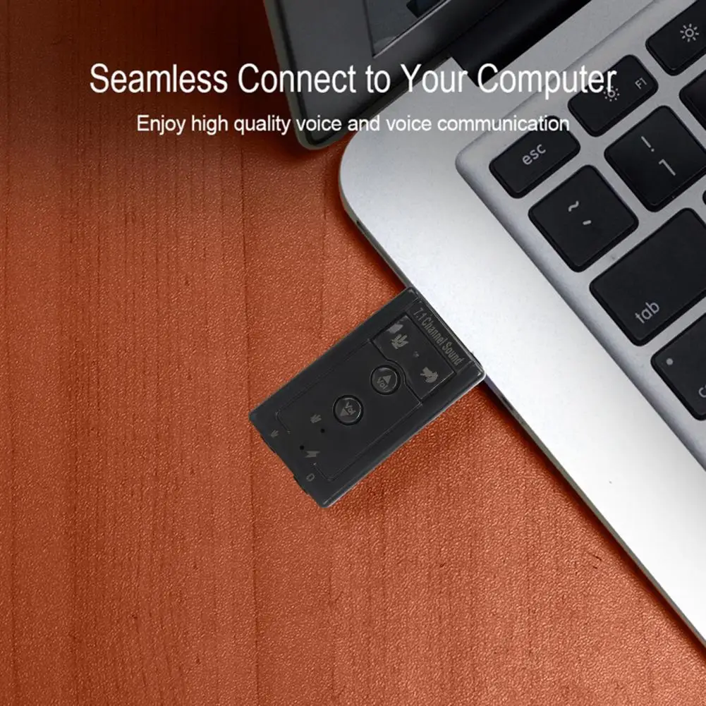 USB Sound Card Analog 7.1 Channel USB External Sound Card Computer Accessories Simulation Sound Dynamic Audio Transfer SoundCard