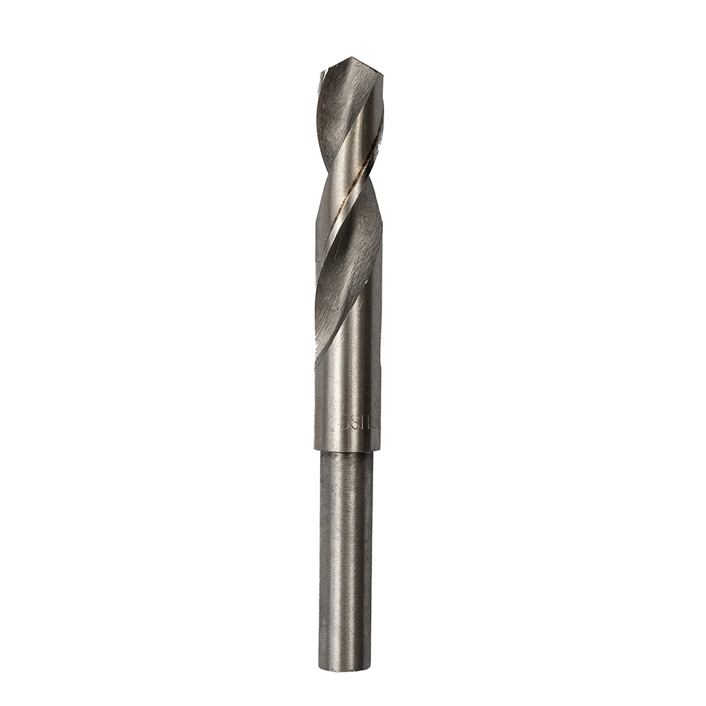 HSS Reduced Shank Drill Bit 14-32mm Diameter Round Shank High Speed Steel Hardness Drills Through Plastic, Wood, Metal