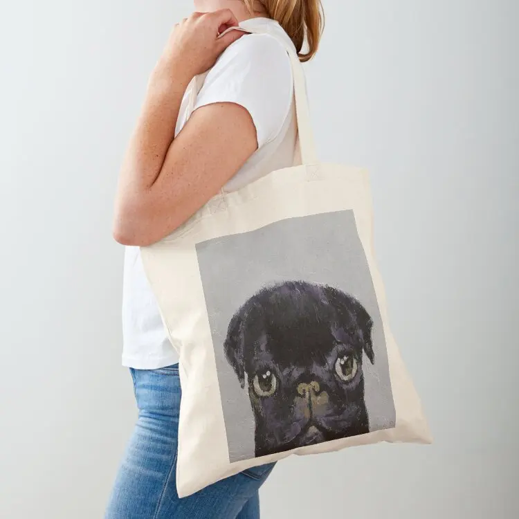 

Black Pug Tote Bag Eco bag Shopping bags tote bag women tote custom