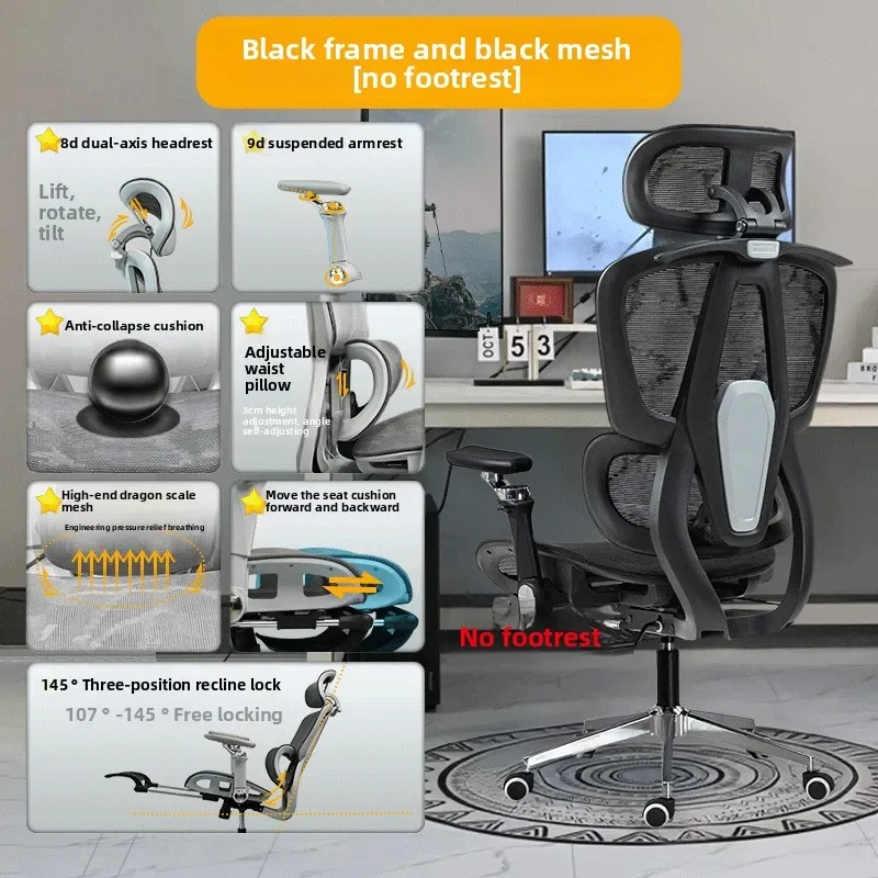 Multi-functional Ergonomic Chair 10D Armrest Computer Chair Office Chair Study Chair Gaming Chair Gravitysturdy and durable