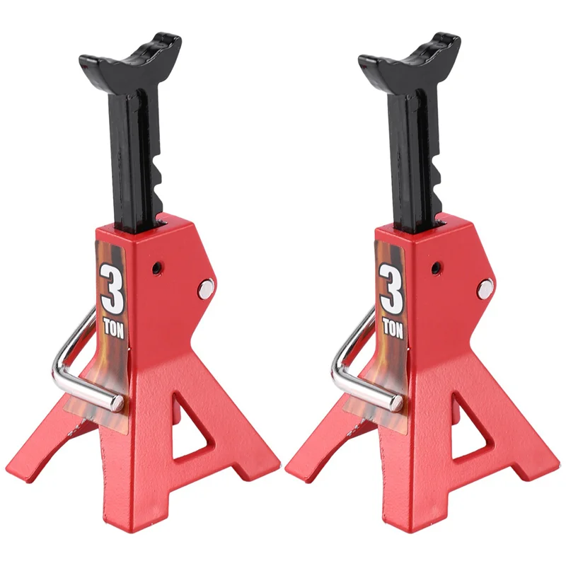 AS95-6 Stuks 1/10 RC Auto Metalen Jack Stands Repareren Tool RC Crawler Klimmen Auto Reparatie Tools Diecasts Voertuigen Model Onderdelen, 3T