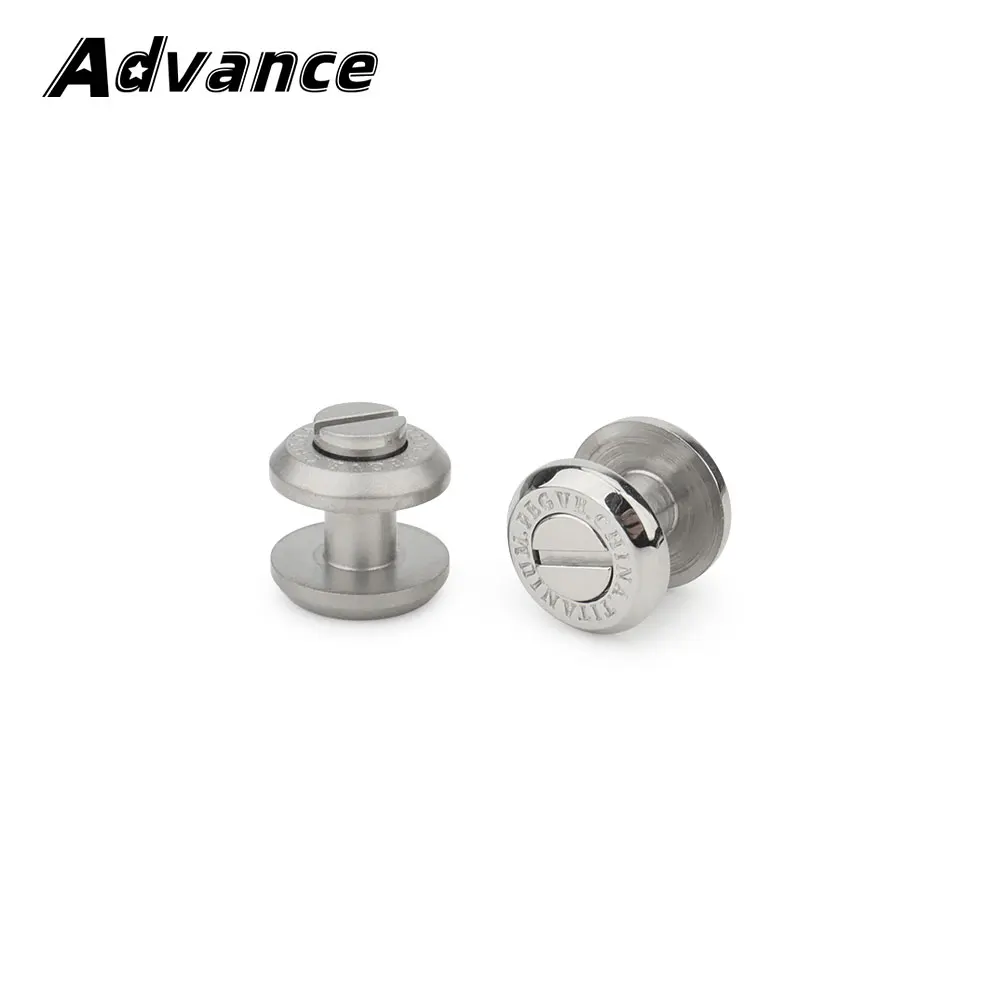 2pcs Titanium Keychain Accessories Titanium Alloy Waist Belt Fixed Screw Pin Buckle Outdoor Tool EDC