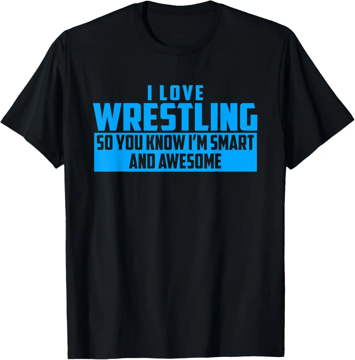 

Официальная футболка Smart and Awesome Wrestling (синяя)