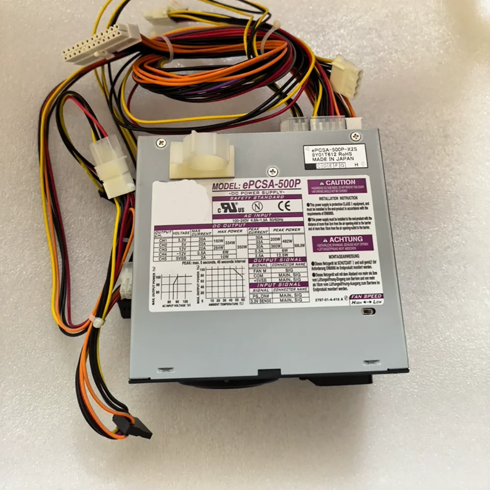 500W servervoeding ePCSA-500P - Power Supply 500W recensie en prijs