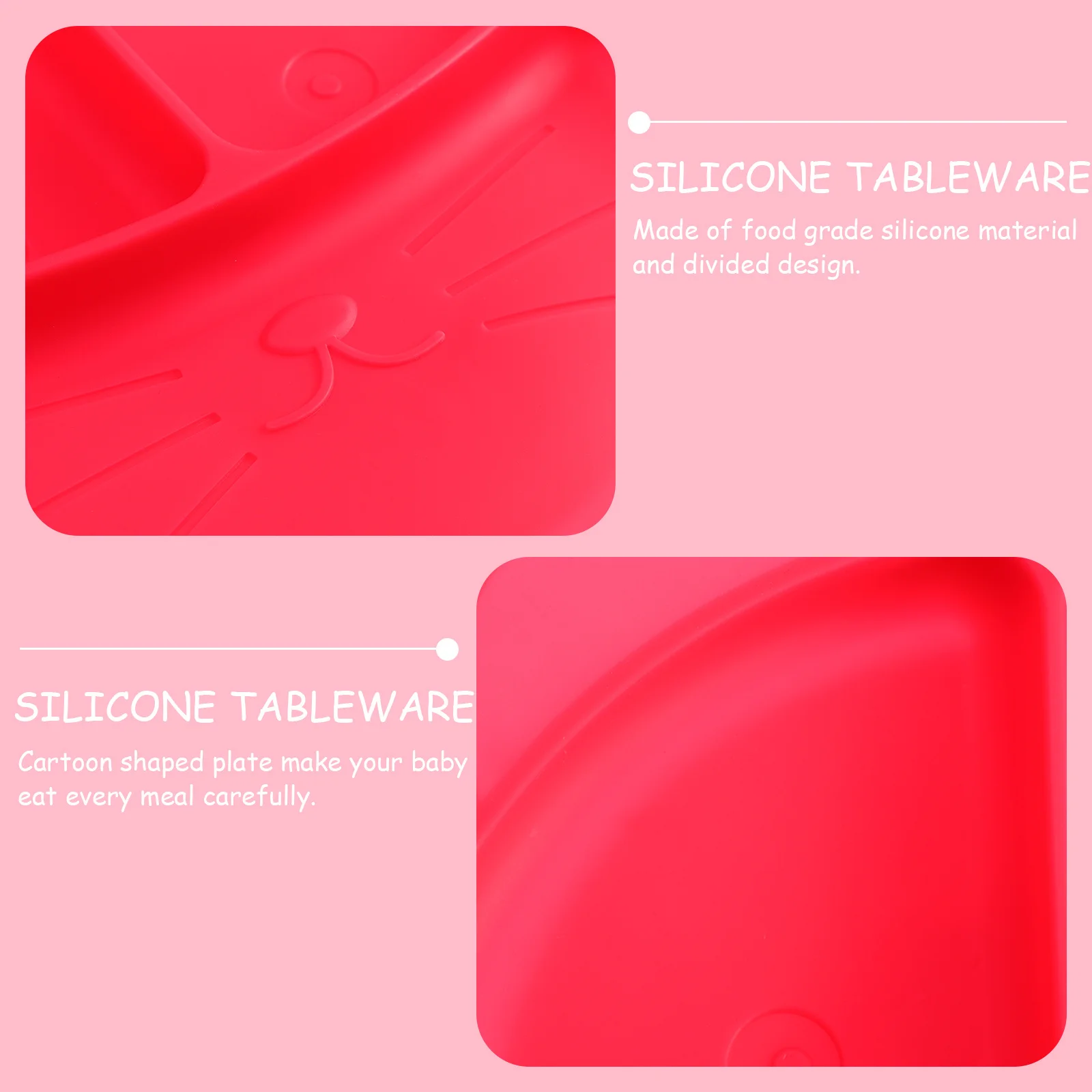 

Silicone Plate Supplementary Food Plates Tableware Silica Gel Feeding
