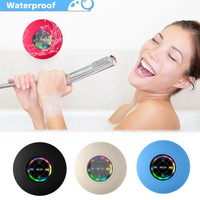 Waterproof Bluetooth Shower Speaker with Suction Cup and LED Lights Portable 3D Surround Stereo subwoofer compact bathroom speak