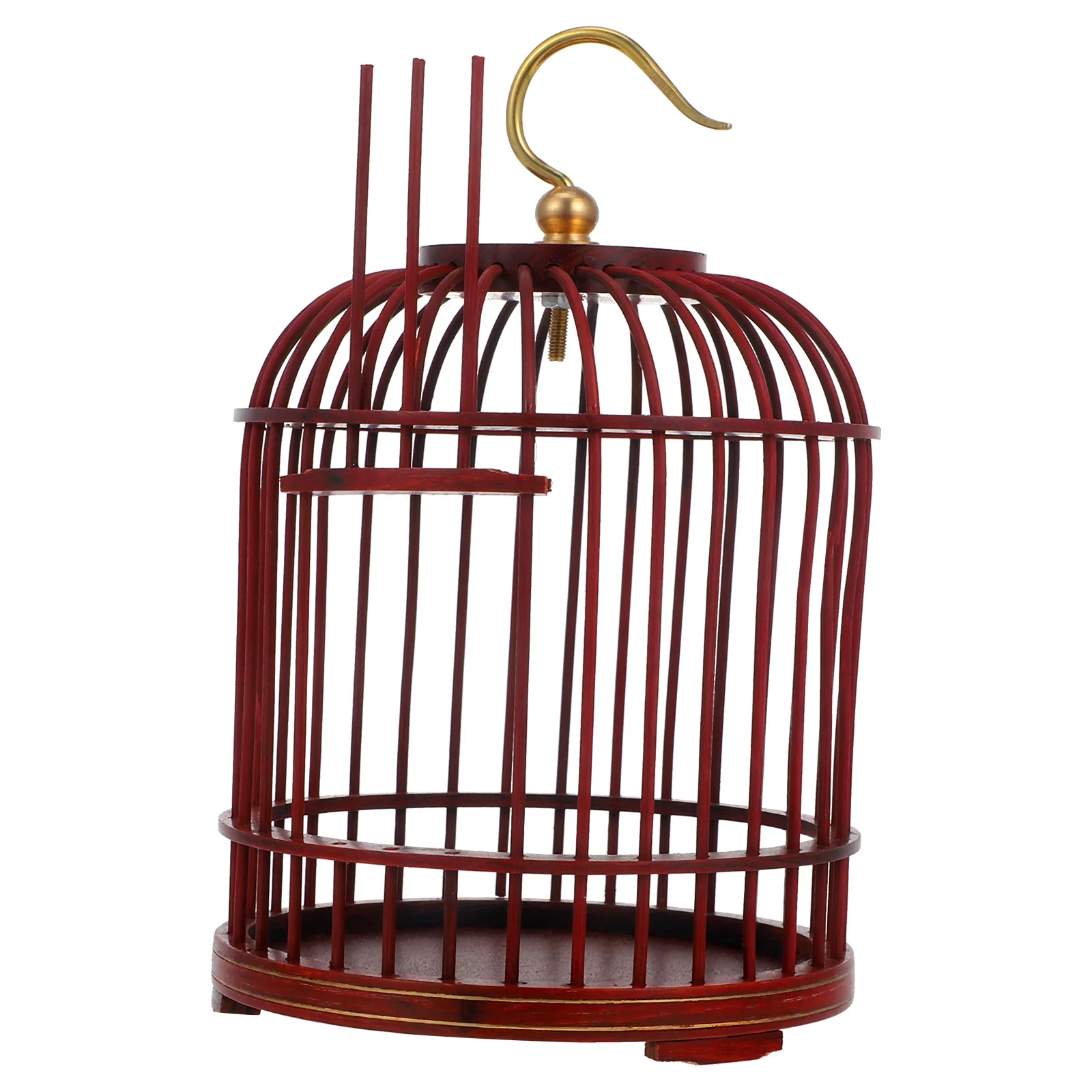 Pet Cage Gift Bird for outside Wooden Decorate Portable Metal Hanging Small Animals Ornament Safe