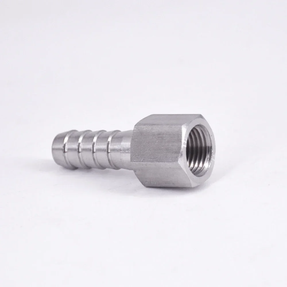 M6 8 10 12-20 Metric 1/8" 1/4" 3/8" 1/2" BSP Female Male 6 8 10 12 14-20mm Hose Barb Pipe Fitting Coupler 304 Stainless Steel