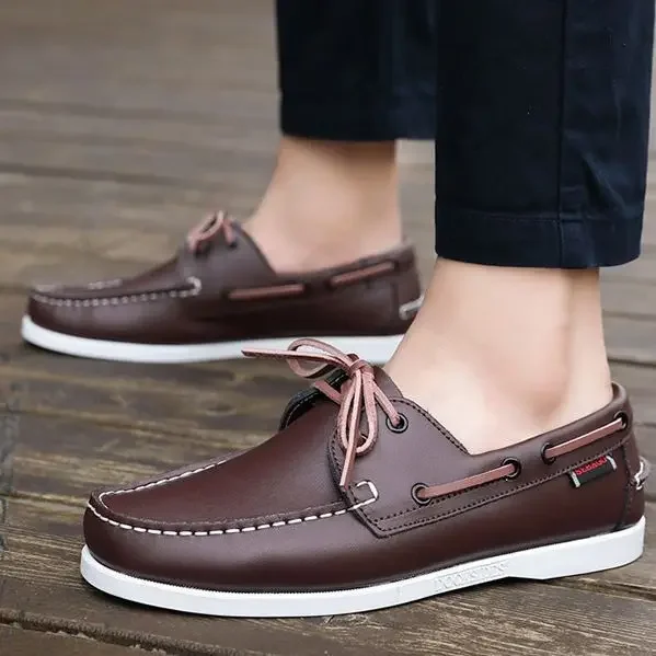 

Business Men's Shoes plus Size Boat Shoes British Fashion Driving Slip on Loafers Casual Loafers