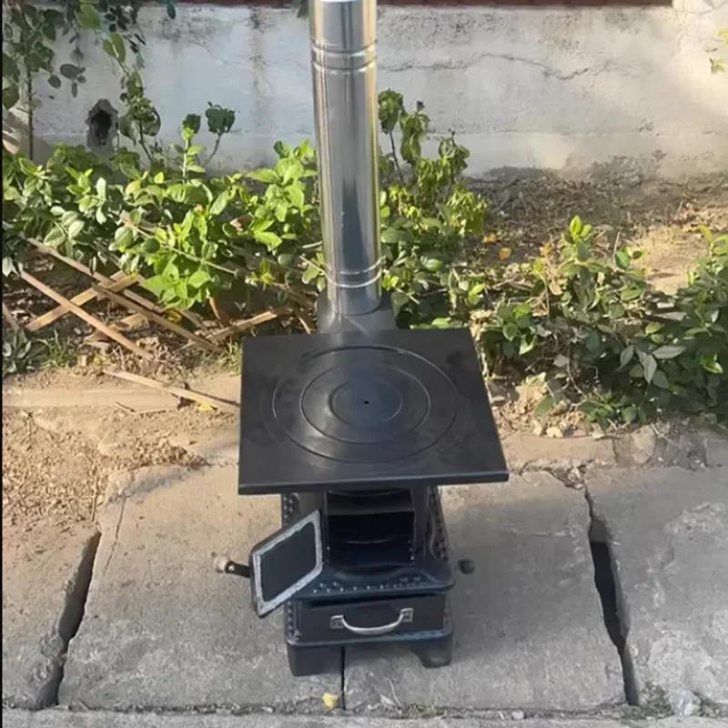 Chimeneas Firewood Heating Stove Outdoor Winter Indoor Coal Stove Firewood Coal Dual-purpose Rural Household New Heating Stove B