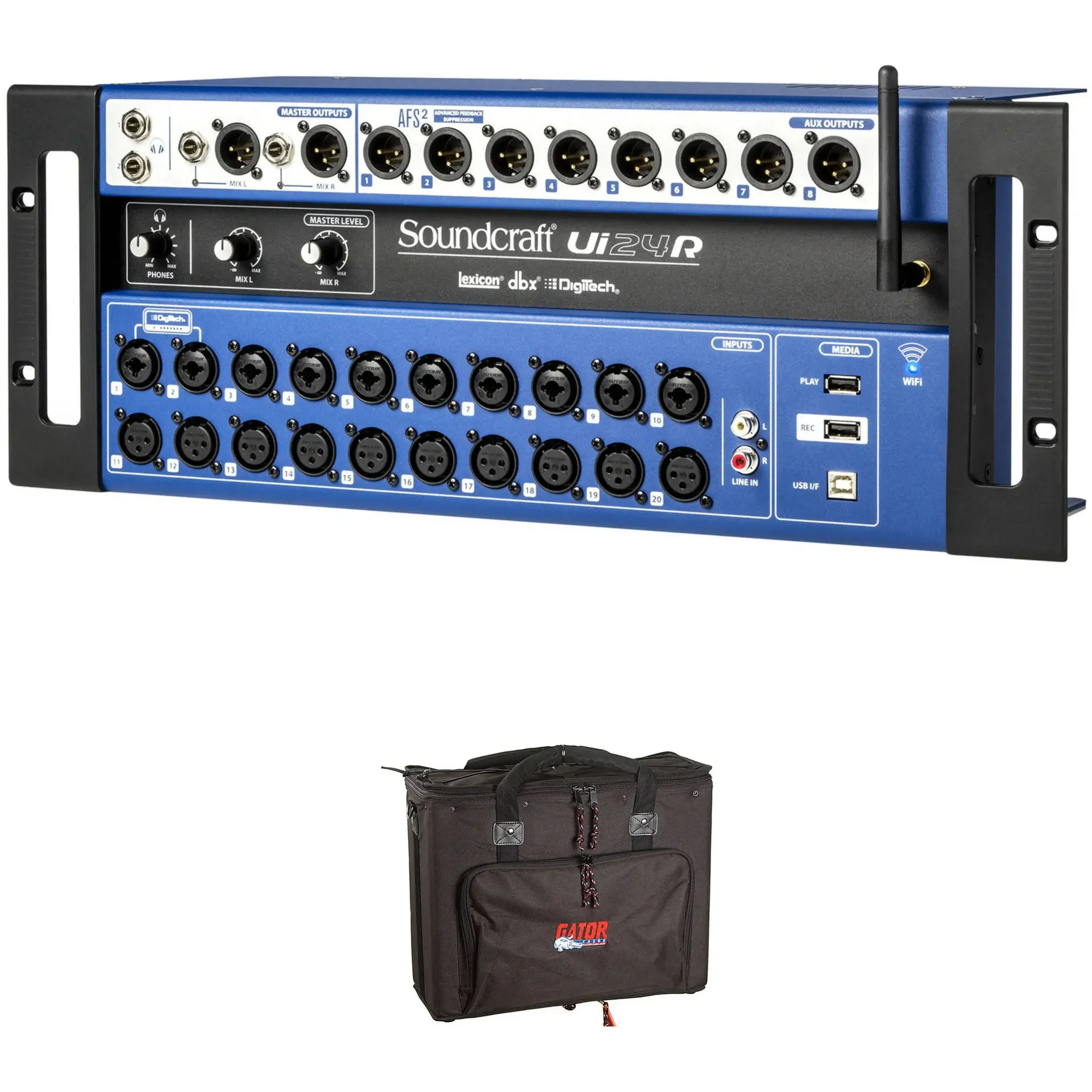 DESCUENTO DE VENTAS DE VERANO EN la mejor calidad Soundcraft Ui24R Mezclador de 24 canales Grabador USB multipista con control inalámbrico