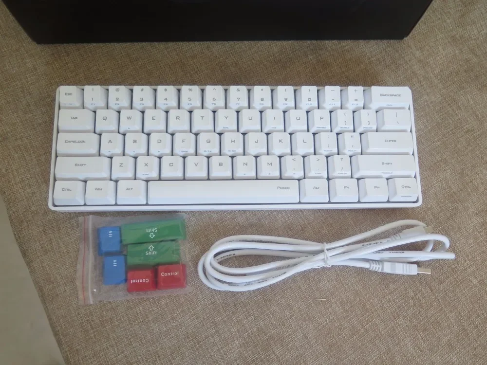 GH60 layout Mini Poker Mechanical Keyboard with cherry switch and PBT Keycap