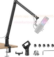 Be suitable for Boom Arm Mic Stand, Aveek Adjustable Desktop Metal Microphone Arm for HyperX QuadCast