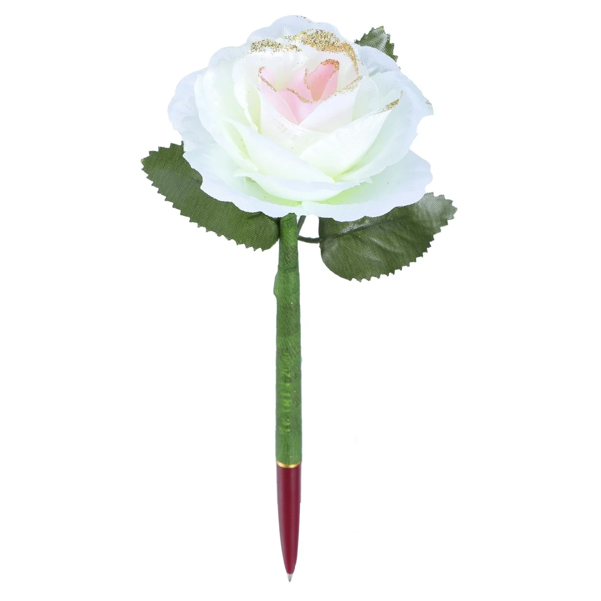 

12 Pcs Simulated Rose Ballpoint Pen Gel Pens Writing Supplies Korean Version Creative Stationery White Student