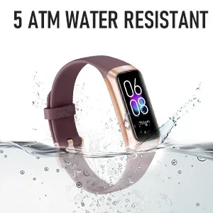 fitness tracker for kids women waterproof speaker pink