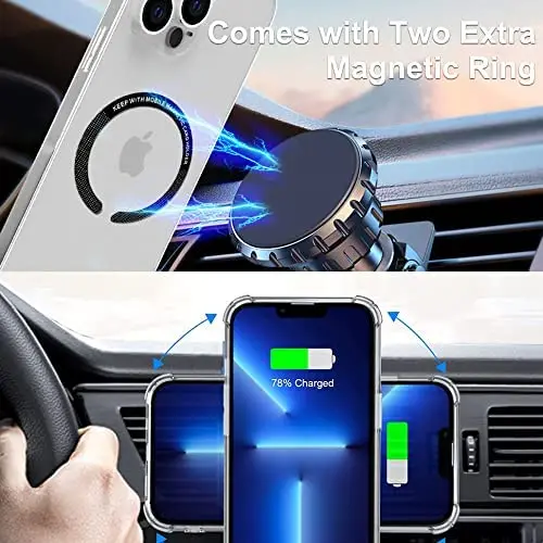 Sắt Tấm Từ Sạc Không Dây Đĩa Dành Cho Iphone 13 12 Samsung Tấm Kim Loại Miếng Dán Nhẫn Magsafe Điện Thoại Núi giá Đỡ