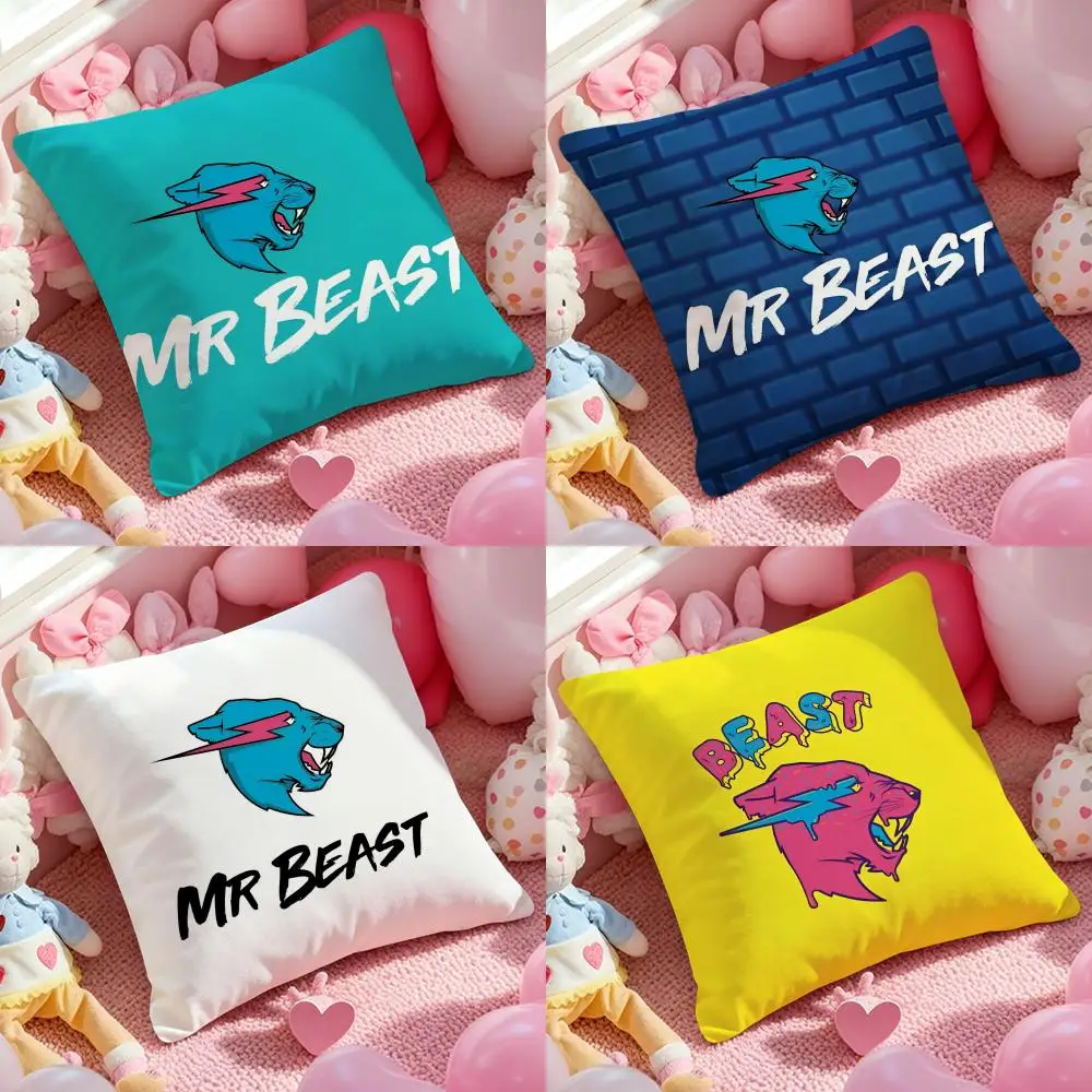 

Наволочка для подушки Anime Mr Gaming Beast, противоклещевая, с невидимой молнией, из шелковистого короткого плюша, для диванной подушки