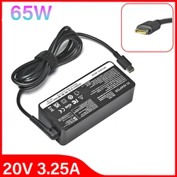 20V 3.25A 65W USB Type-C AC Laptop Power Adapter Charger For Lenovo Thinkpad X1 Carbon Yoga X270 X280 T580 P51 P52s E480 E470 S2