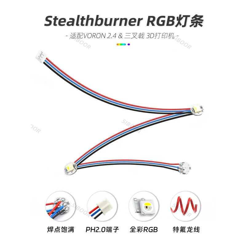 

Brand new for Voron 2.4 Stealthburner Hot End RGBW light strip