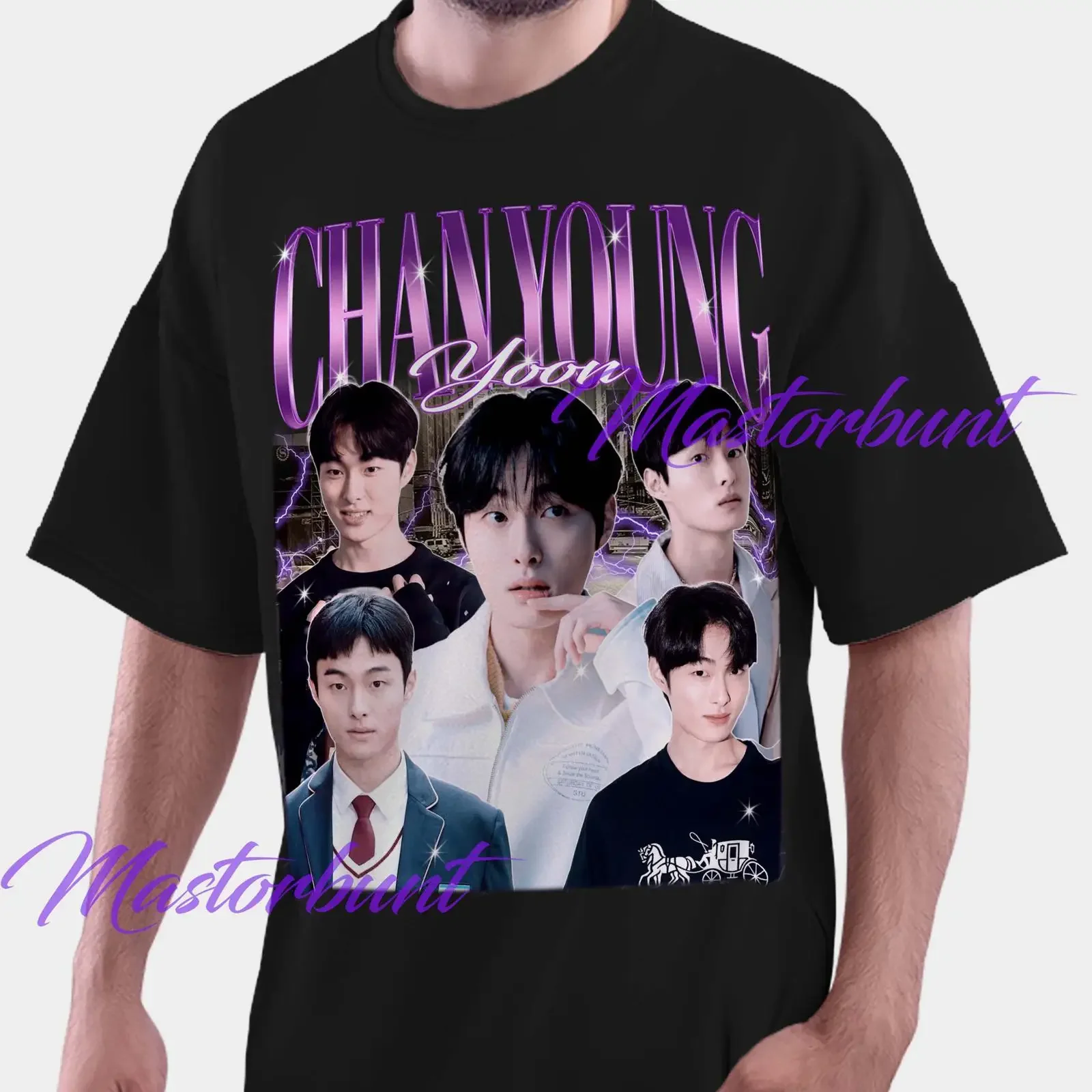 YOON CHAN YOUNG T Shirt SweaT Merch Lover vintage Washed homme Stretched Slightly Casual Comfortable Top For Everyday Wear