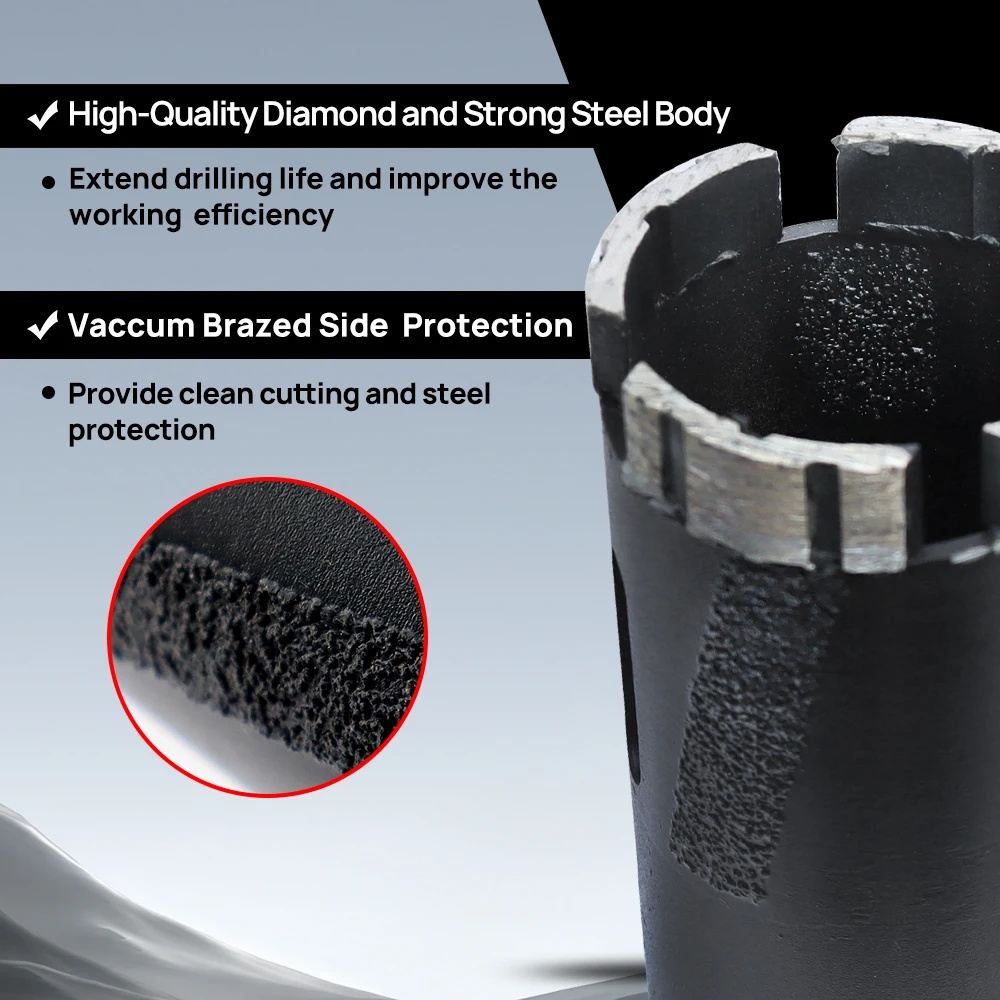 DIATOOL-Brocas De Diamante, Cortador De Furo Para A Telha, Pedra, Granito, Mármore, Broca, Rosca, Buraco Saw, Rosca, M14, 5/8-11, 1Pc