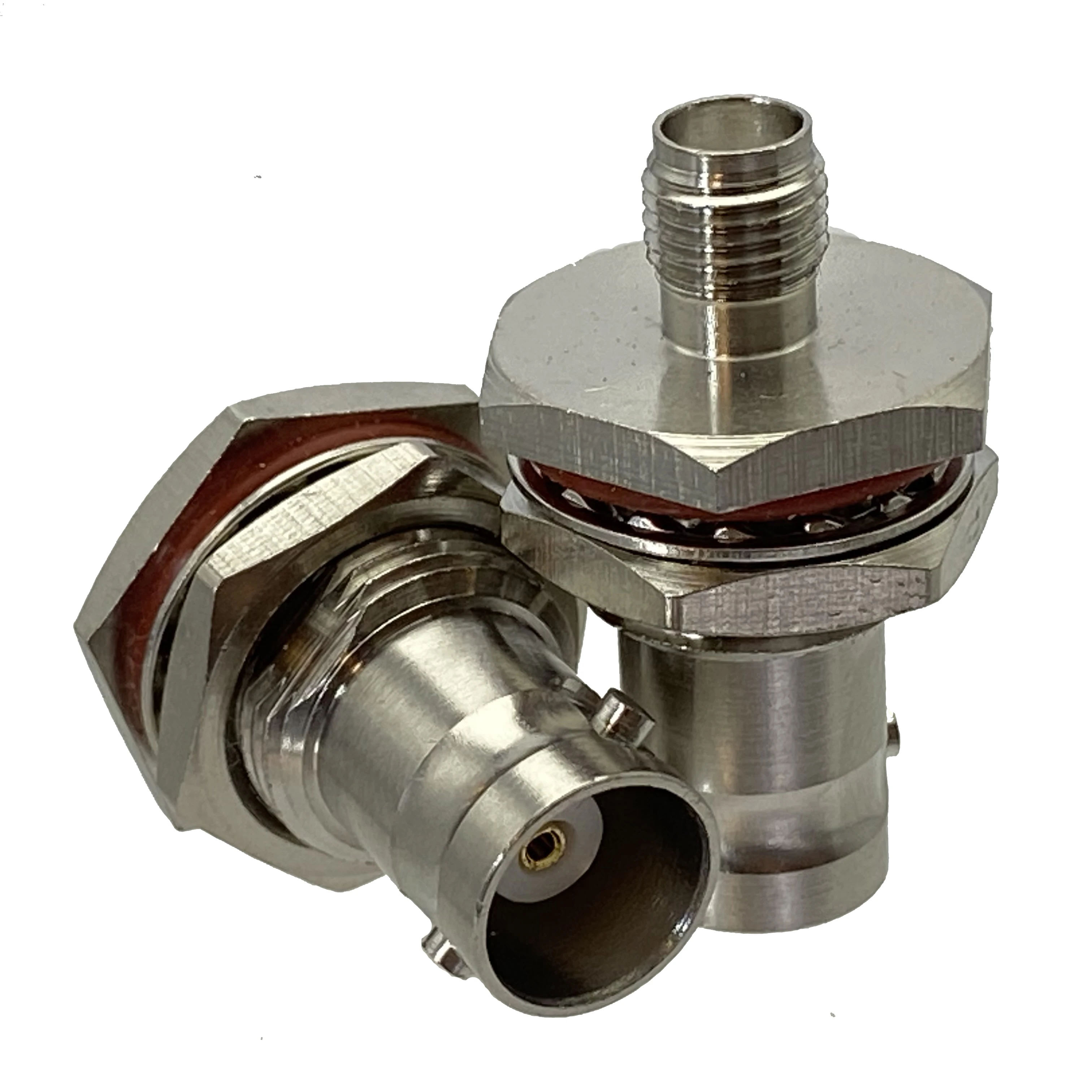 1Pcs Adapter BNC Female To SMA Female Jack Nut Bulkhead RF Coaxial Connector Wire Terminals