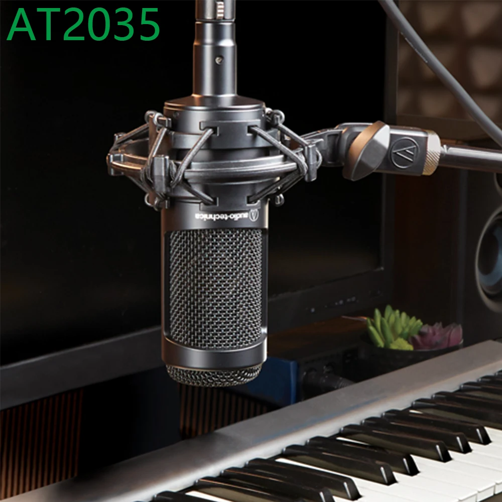 

AT2035 Audio Technica Microphone Wired Cardioid Condenser Mic Range for Performance Live Recording Vocal MIC