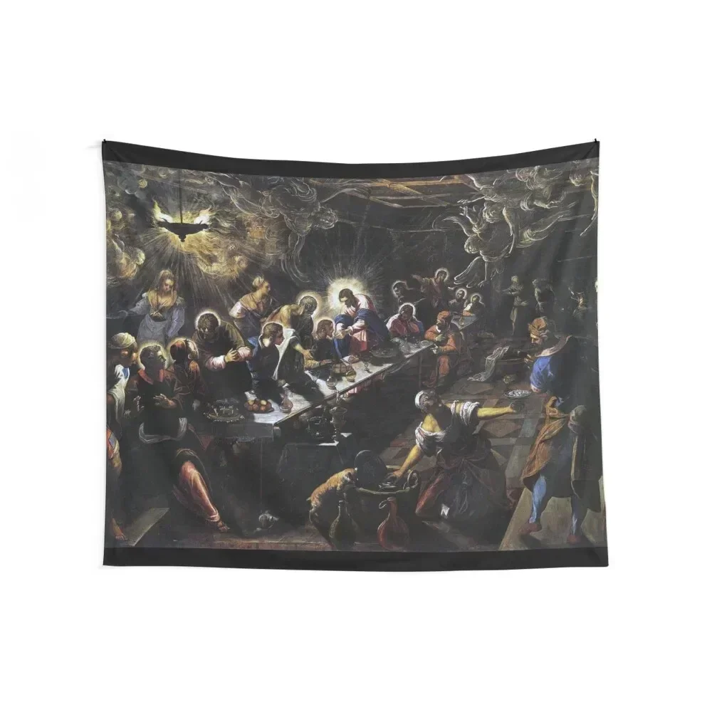 Renaissance Italy Last Supper by Tintoretto Tapestry Room Decor Cute Cute Room Things Home Decorations On The Wall Tapestry