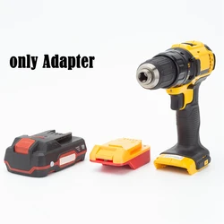 Adattatore di conversione batteria per Lidl Parkside X20V Team li-ion per accessori per elettroutensili Dewalt 18V (senza batteria)