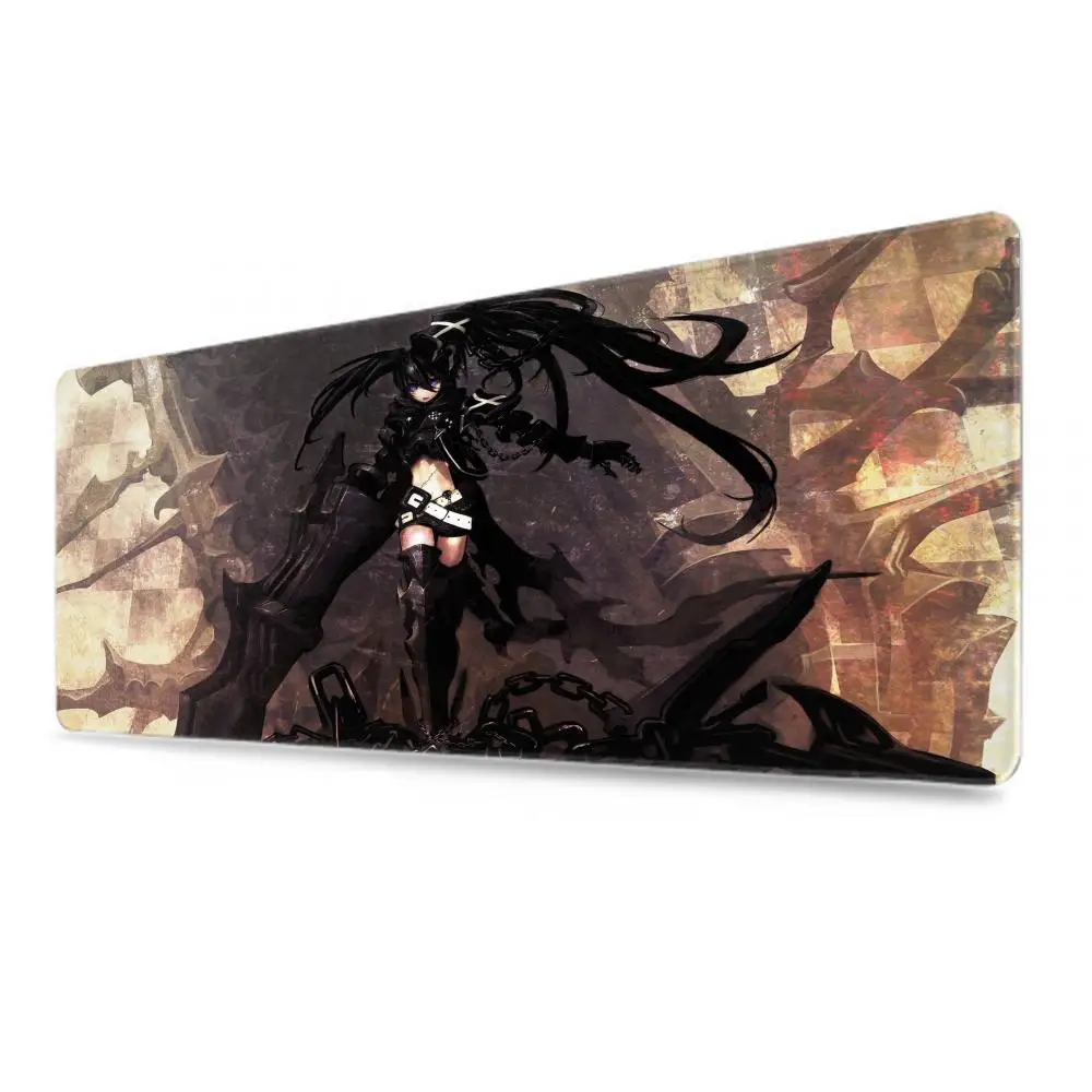 Anime Black Rock Shooter Mousepad Large Gaming Mouse Pad LockEdge Thickened Computer Keyboard Table Desk Mat