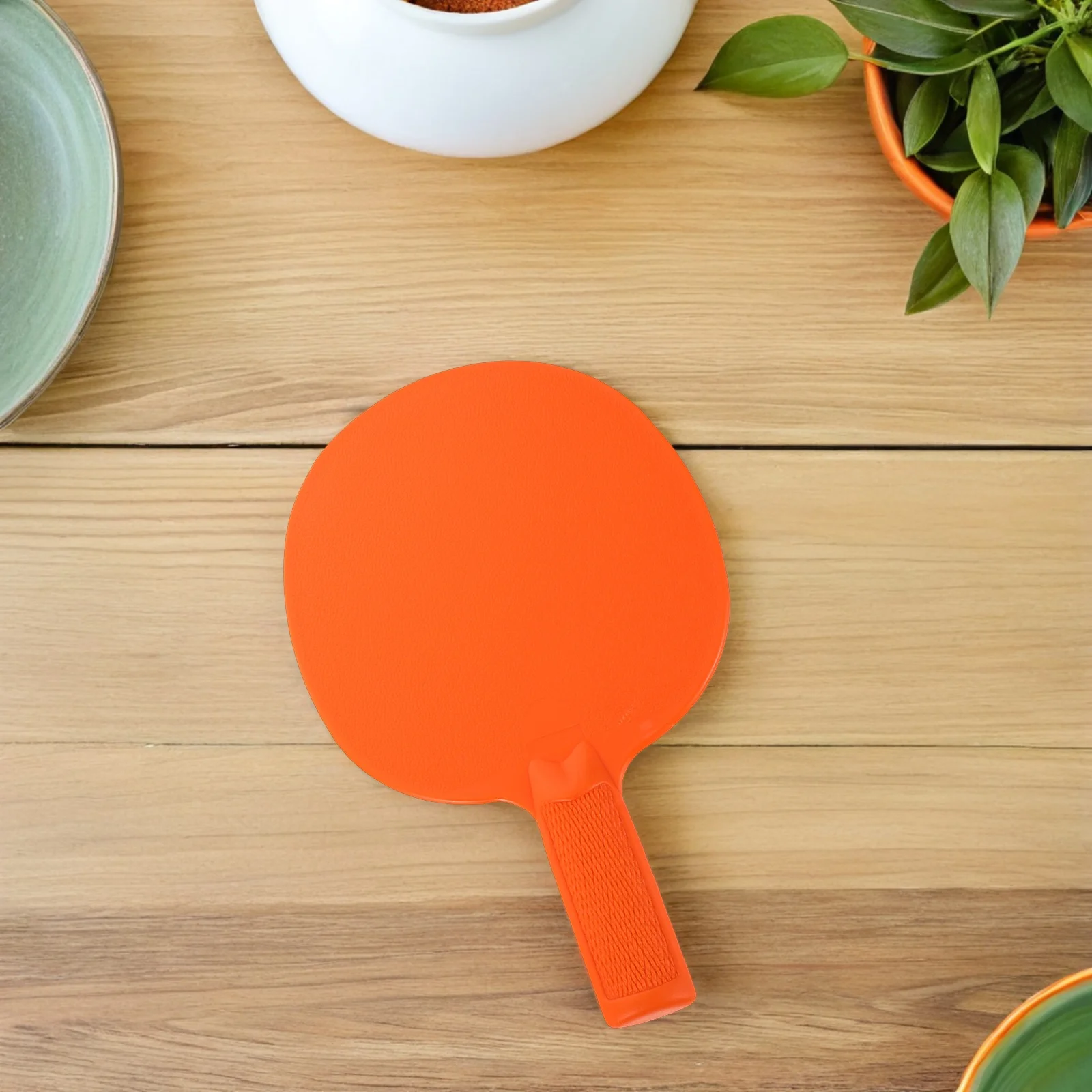 

2 Pcs 's Table Tennis Racket Non-skid Balls Training Durable Plastic Paddle Lightweight for Beginners Pingpong